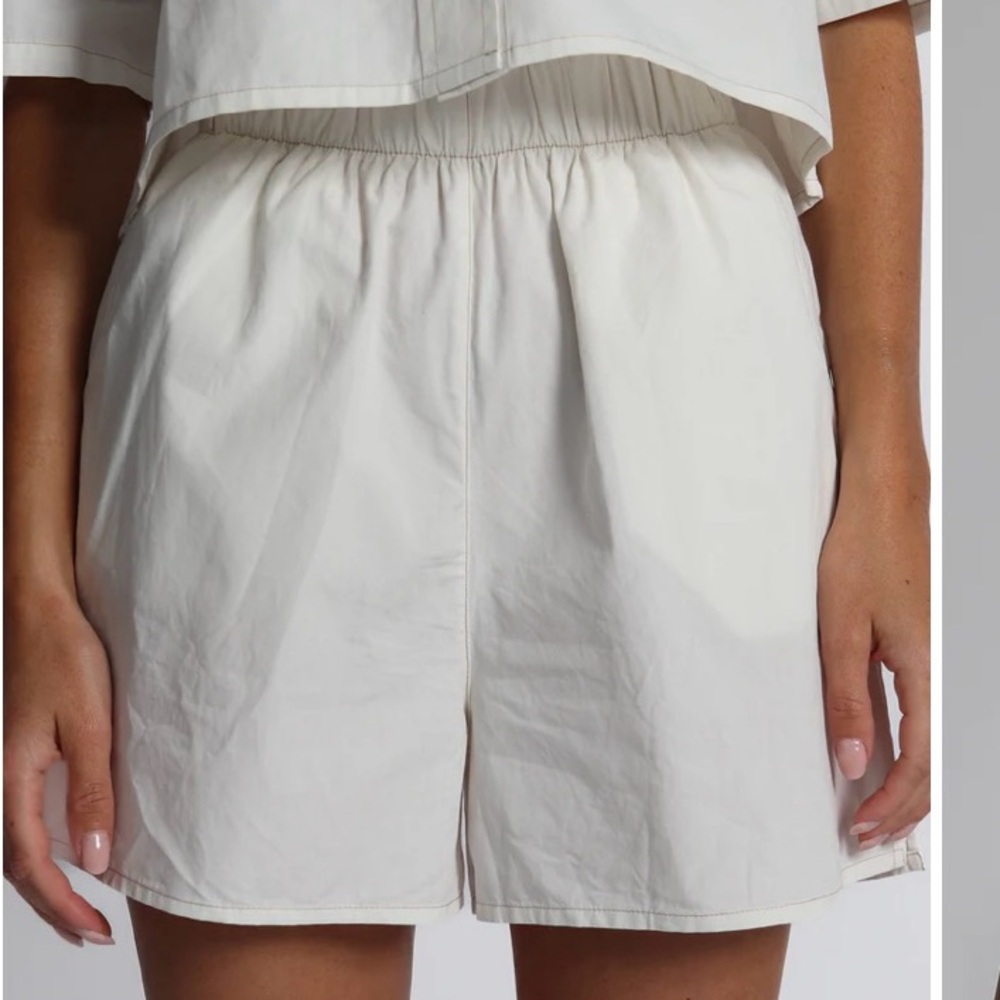 100% COTTON POPLIN SHORT